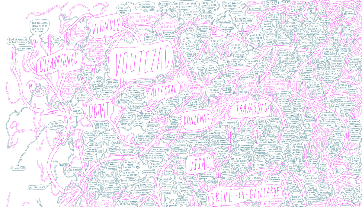 La carte des paysages&nbsp;nourriciers